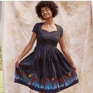 Banned Apparel Lone Traveller Dress, Multi, Size Small, EUC